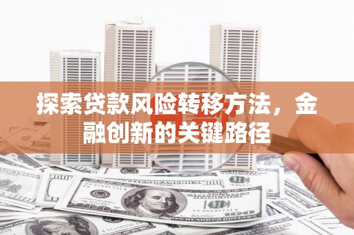 沅陵探索贷款风险转移方法，金融创新的关键路径