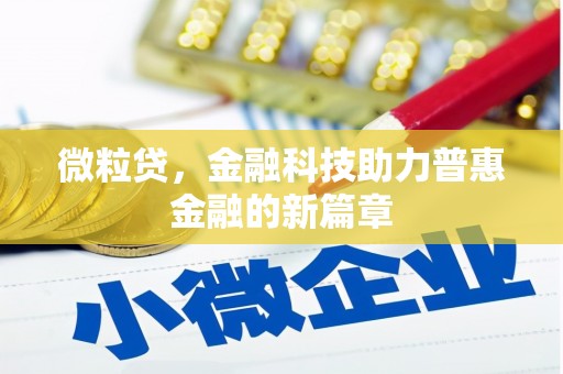 沅陵微粒贷，金融科技助力普惠金融的新篇章