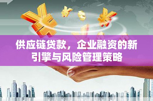 沅陵供应链贷款，企业融资的新引擎与风险管理策略
