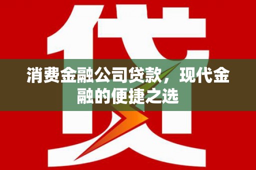 沅陵消费金融公司贷款，现代金融的便捷之选