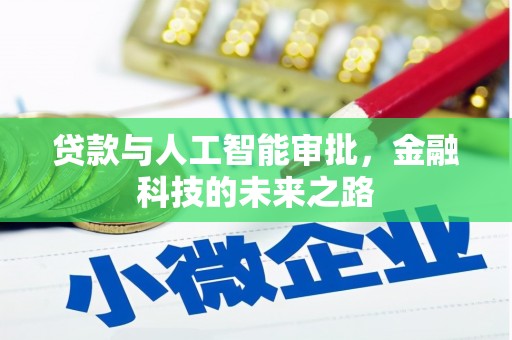 沅陵贷款与人工智能审批，金融科技的未来之路