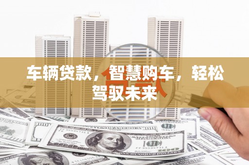 沅陵车辆贷款，智慧购车，轻松驾驭未来